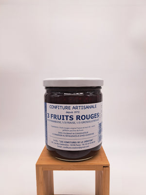 Confiture aux 3 fruits rouges artisanale de Haute Savoie