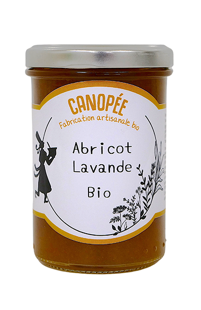 Confiture bio abricot & lavande