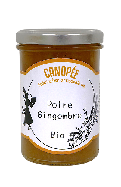 Confiture bio poire & gingembre