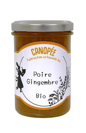 Confiture bio poire & gingembre