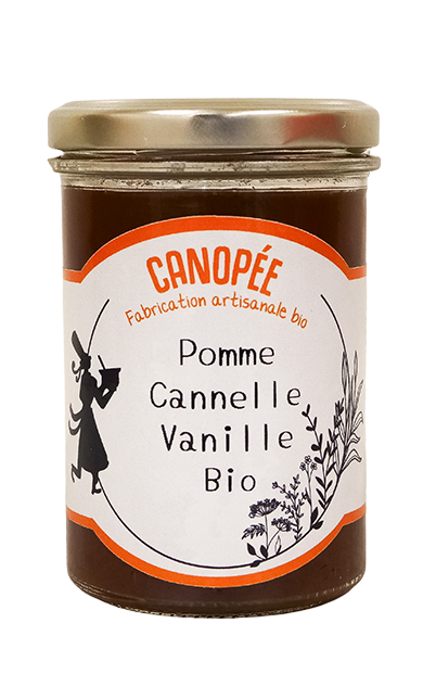 Confiture bio pomme, cannelle & vanille