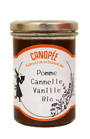 Confiture bio pomme, cannelle & vanille