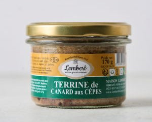 Terrine de canard aux cèpes