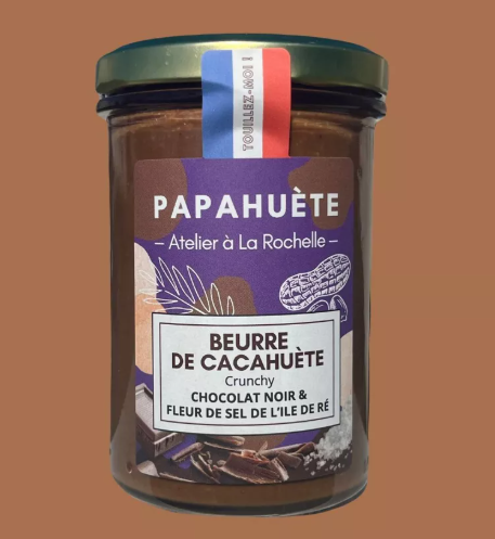 Beurre de cacahuète au chocolat noir et fleur de sel