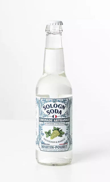 Soda aromatisé au sauvignon et basilic