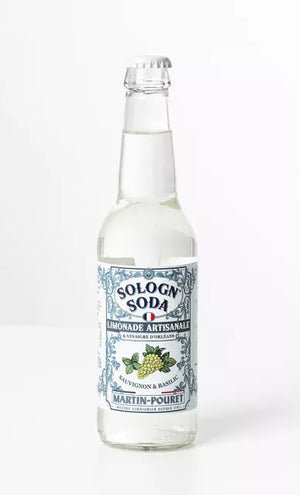 Soda aromatisé au sauvignon et basilic