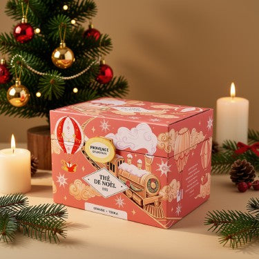Coffret de thé de Noël bio orange et fève tonka