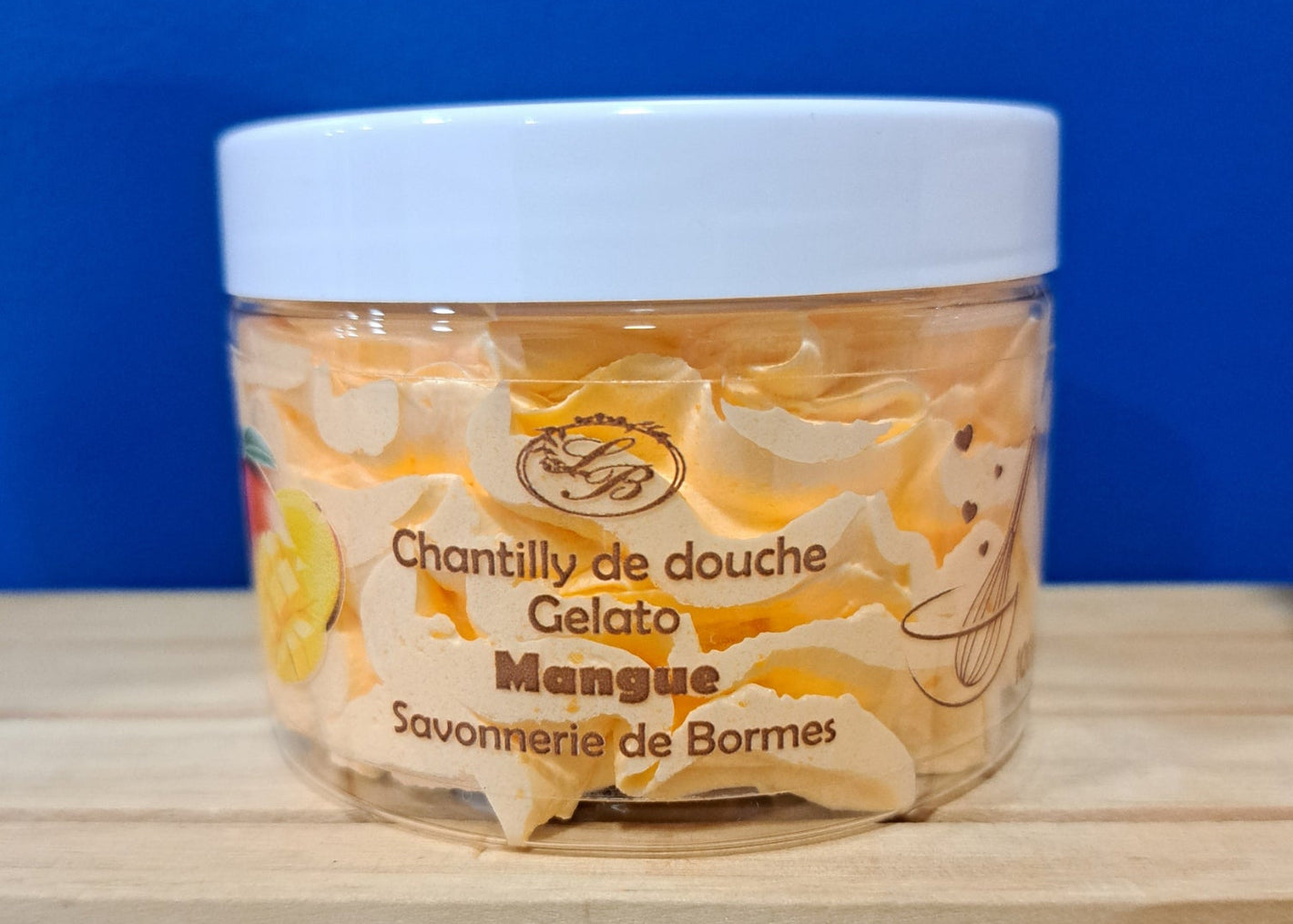 Chantilly de douche parfum mangue
