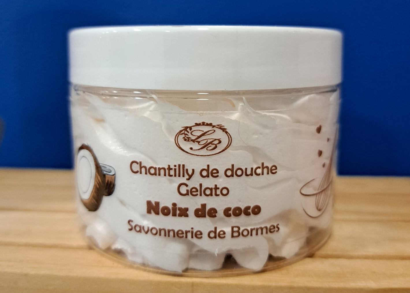 Chantilly de douche parfum noix de coco