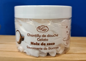 Chantilly de douche parfum noix de coco