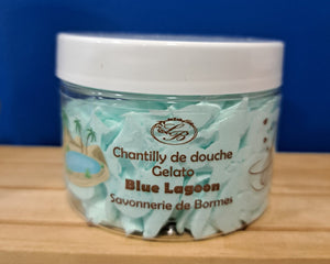 Chantilly de douche parfum blue lagoon