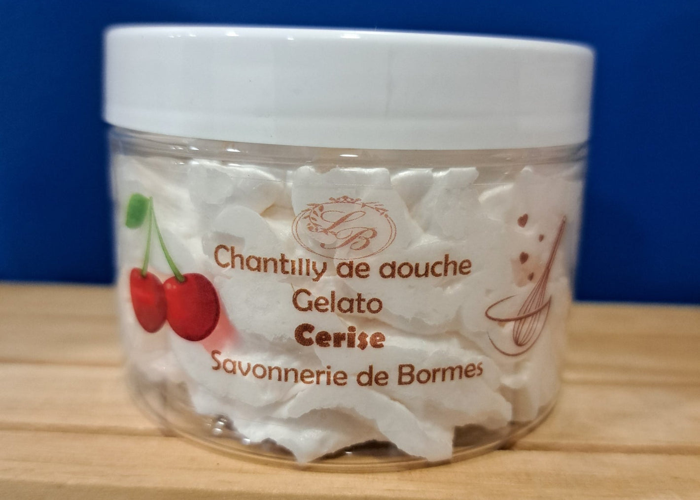 Chantilly de douche parfum cerise