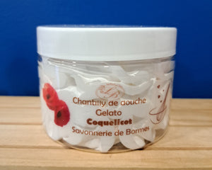 Chantilly de douche parfum coquelicot
