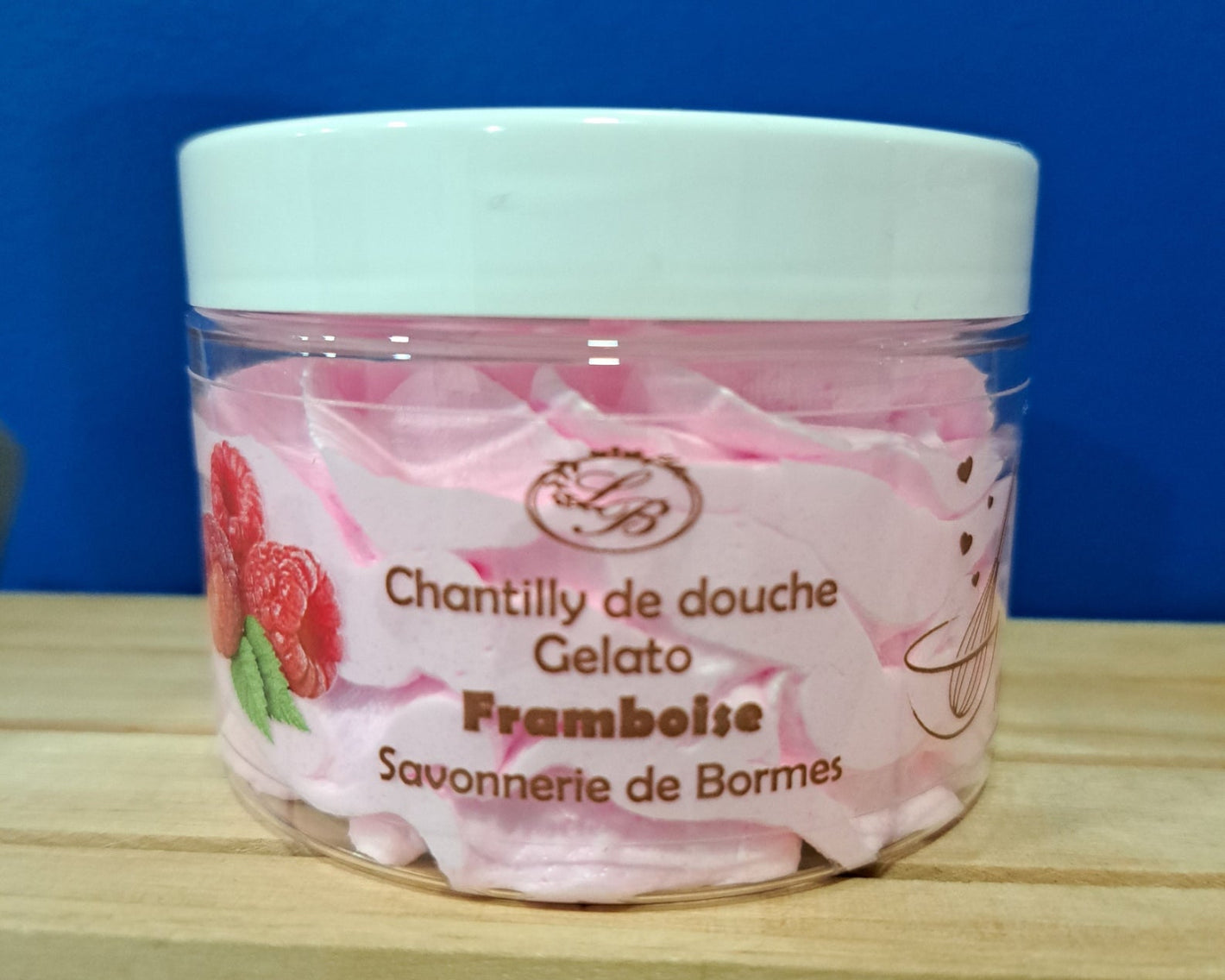 Chantilly de douche parfum framboise