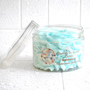 Chantilly de douche parfum guimauve