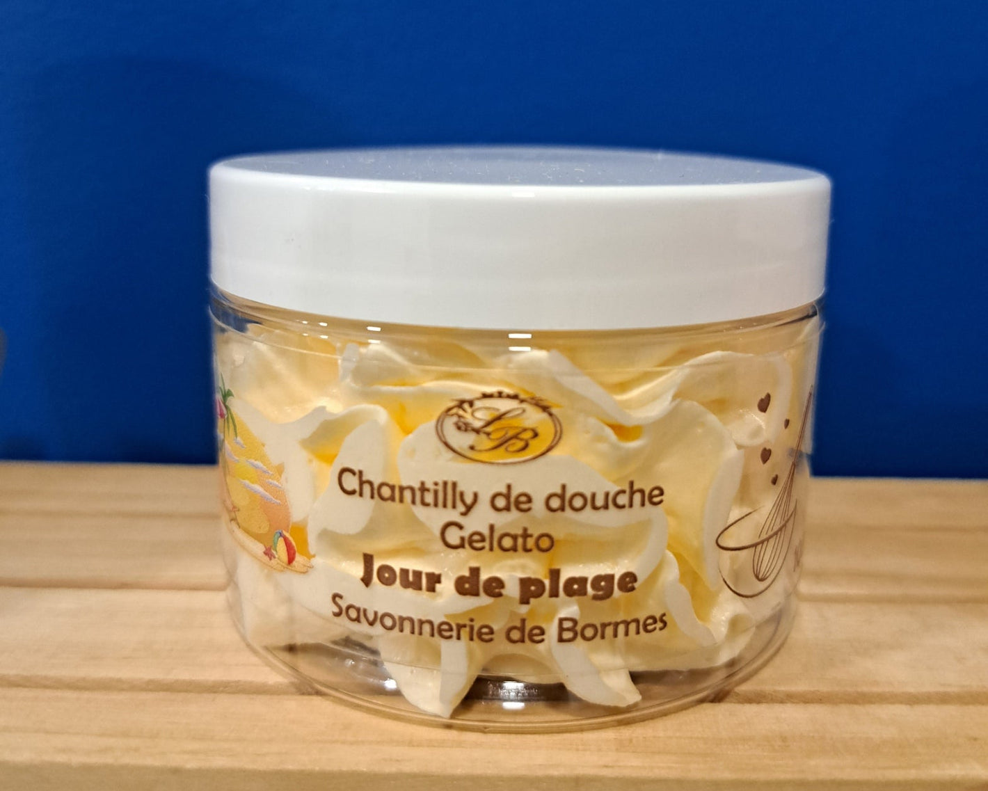 Chantilly de douche parfum jour de plage