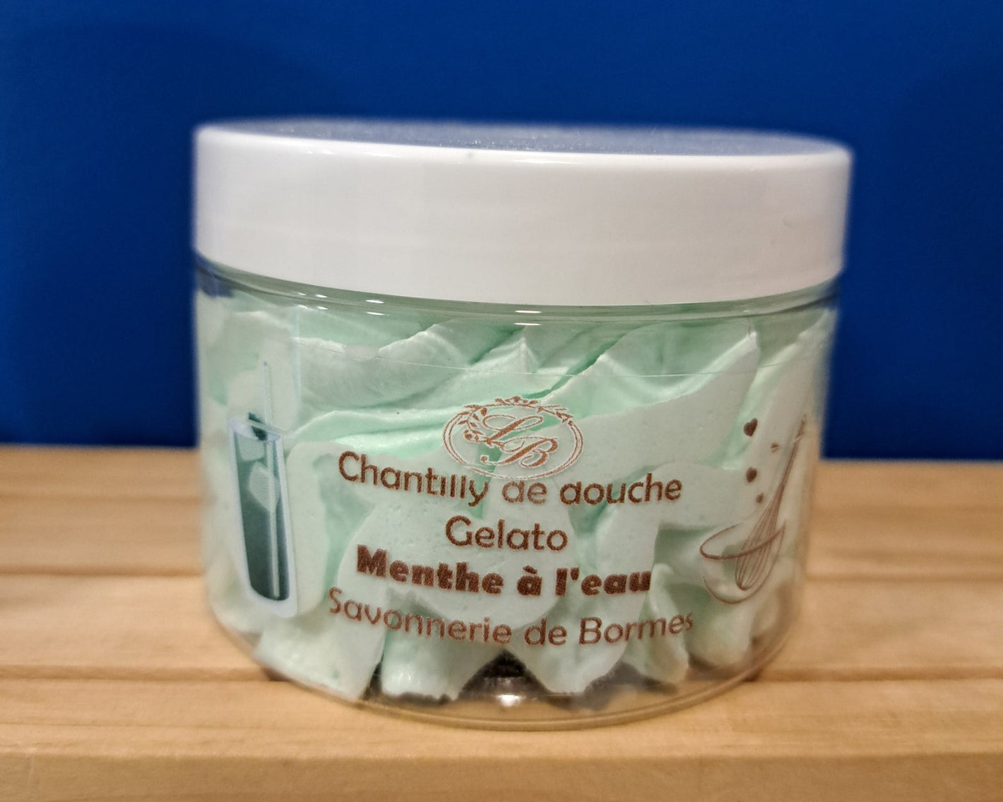 Chantilly de douche parfum menthe à l'eau