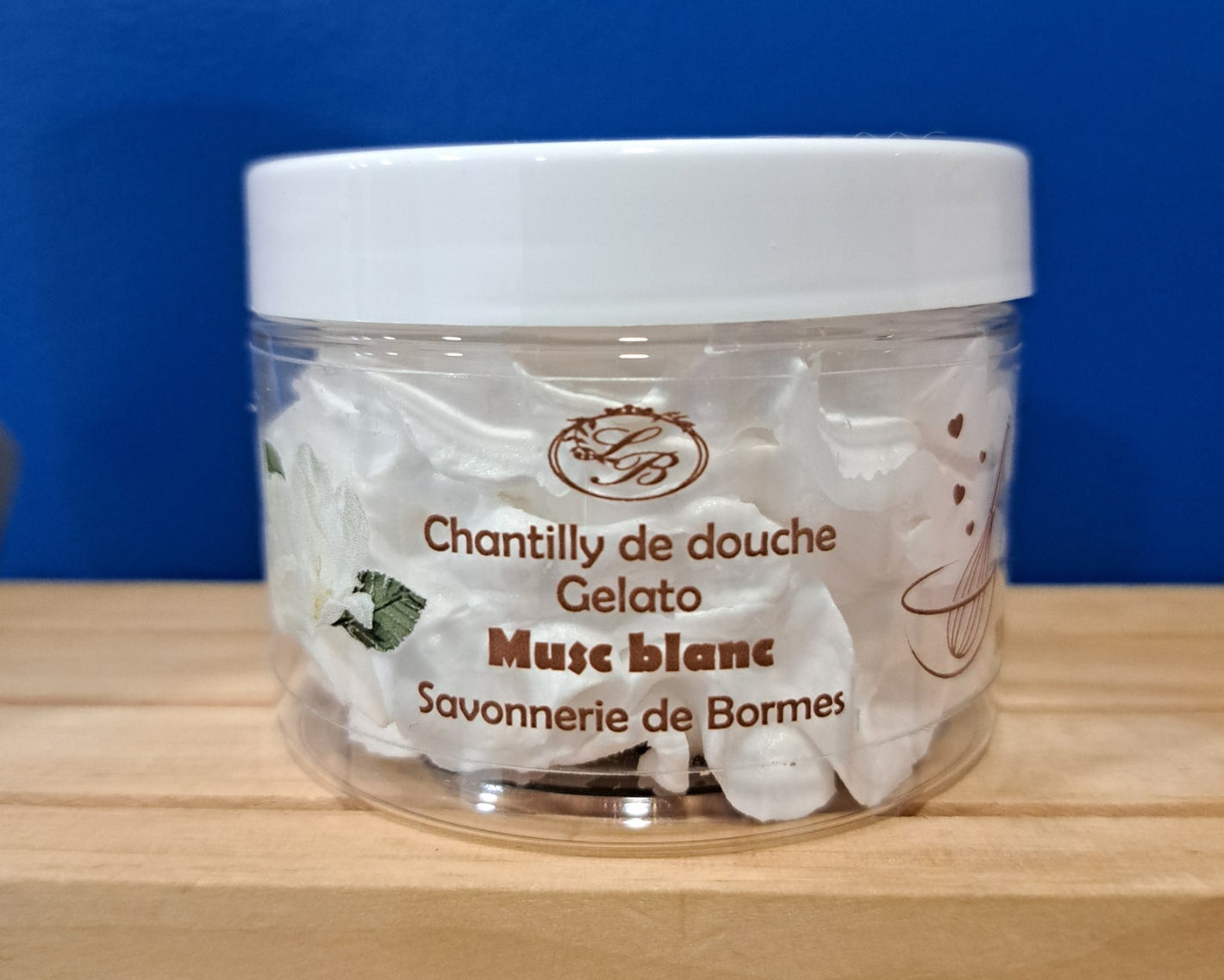 Chantilly de douche parfum musc blanc