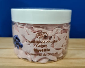Chantilly de douche parfum myrtille