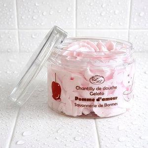 Chantilly de douche parfum pomme d'amour