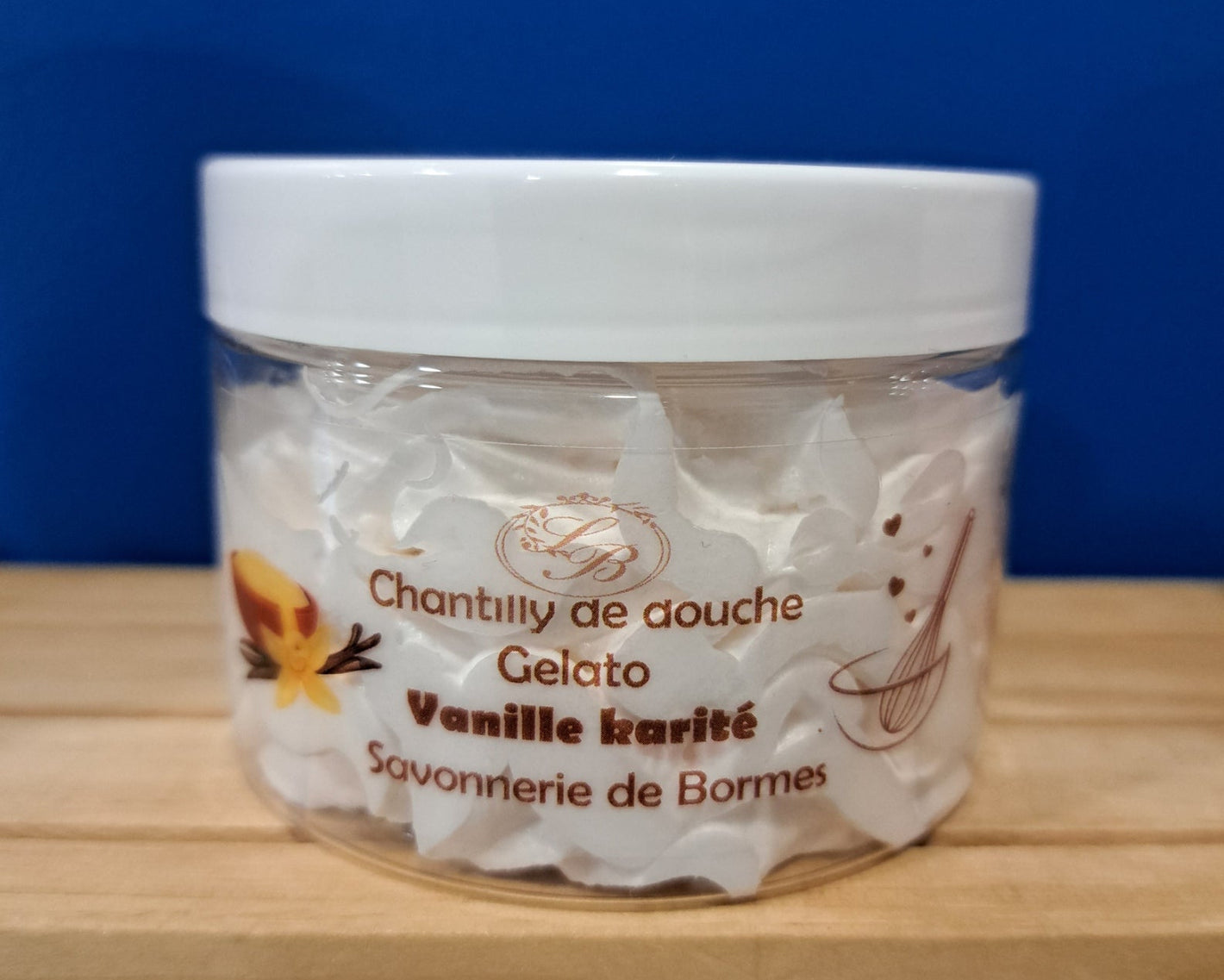Chantilly de douche parfum vanille karité