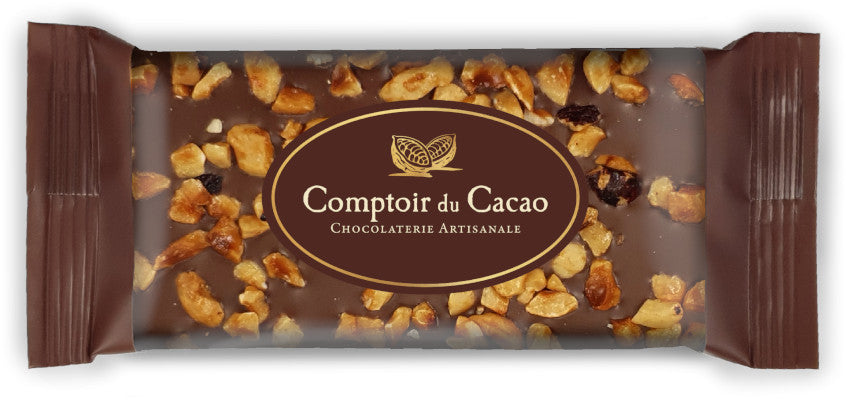 Tablette de chocolat au lait et noisettes caramélisées