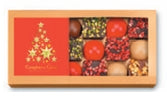 Coffret de chocolats de Noël pralinés feuilletés