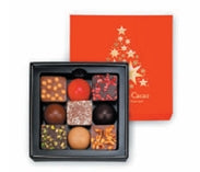 Coffret festif de chocolats de Noël pralinés