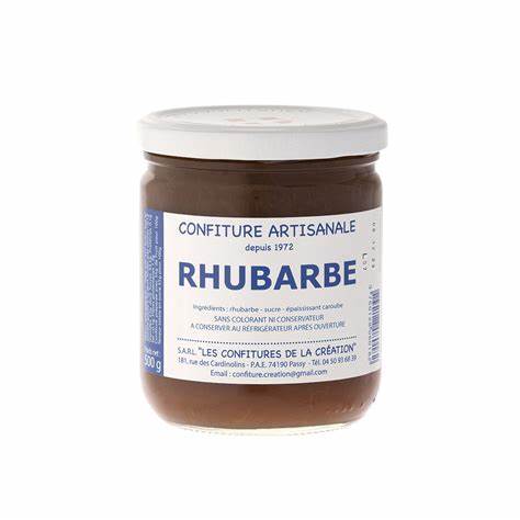 Confiture de rhubarbe artisanale de Haute Savoie