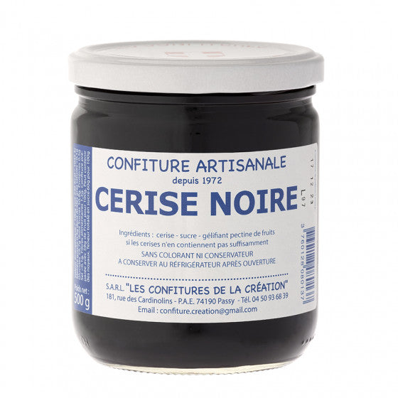 Confiture de cerise noire artisanale de Haute Savoie