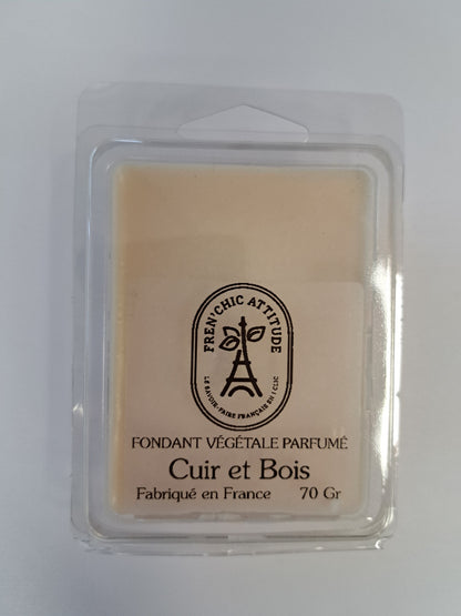 Fondant parfumé senteur cuir et bois