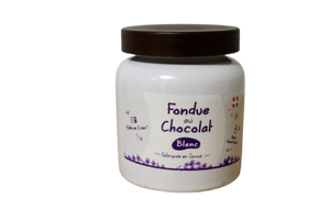 Fondue au chocolat blanc