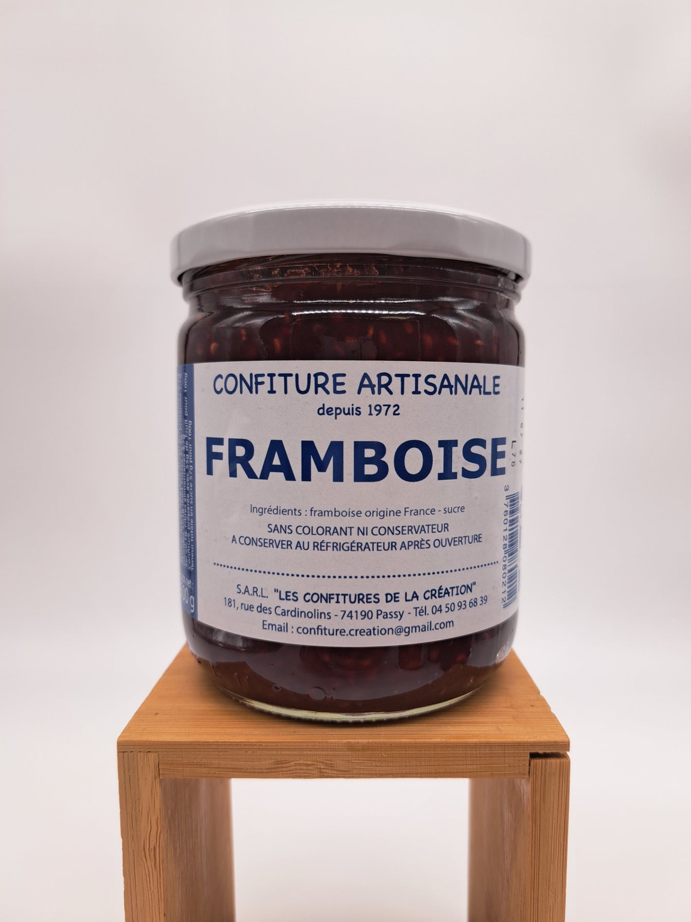 Confiture de framboise artisanale de Haute Savoie