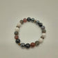 Bracelet homme en perles 10 mm- tonalité de gris