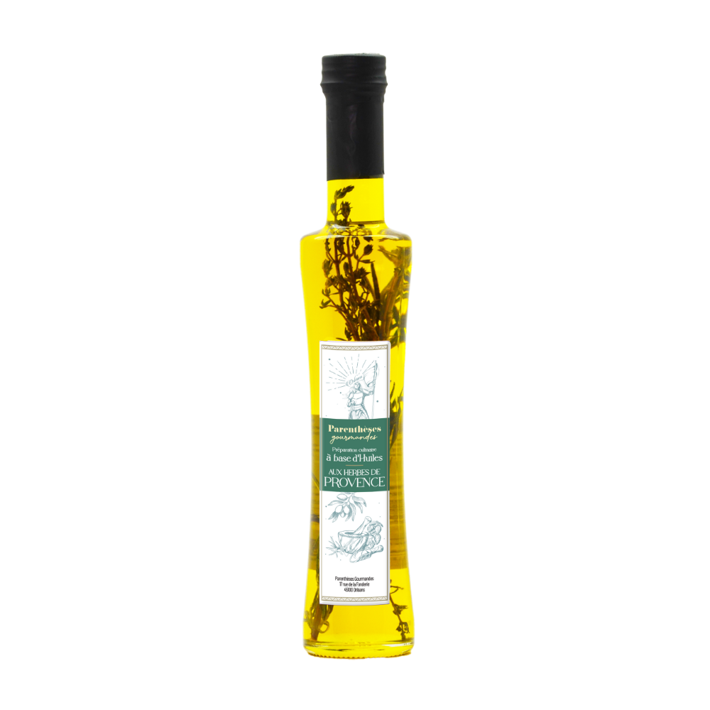 Huile d'olive et de tournesol aux herbes de Provence