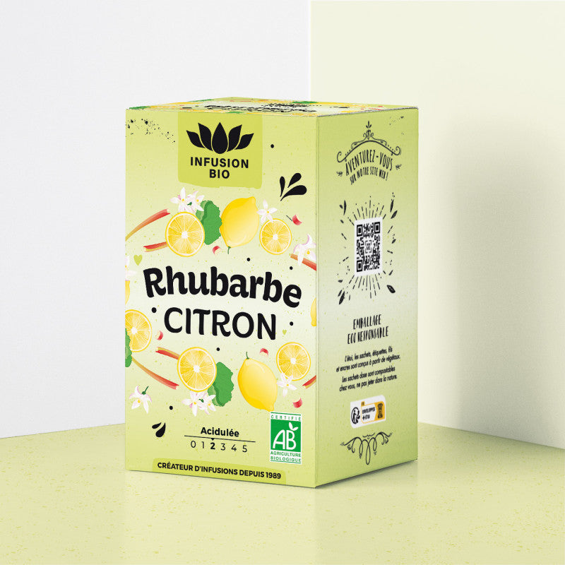 Infusion rhubarbe citron bio