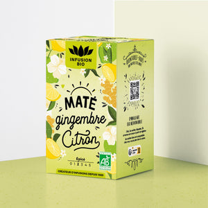 Infusion maté gingembre citron bio