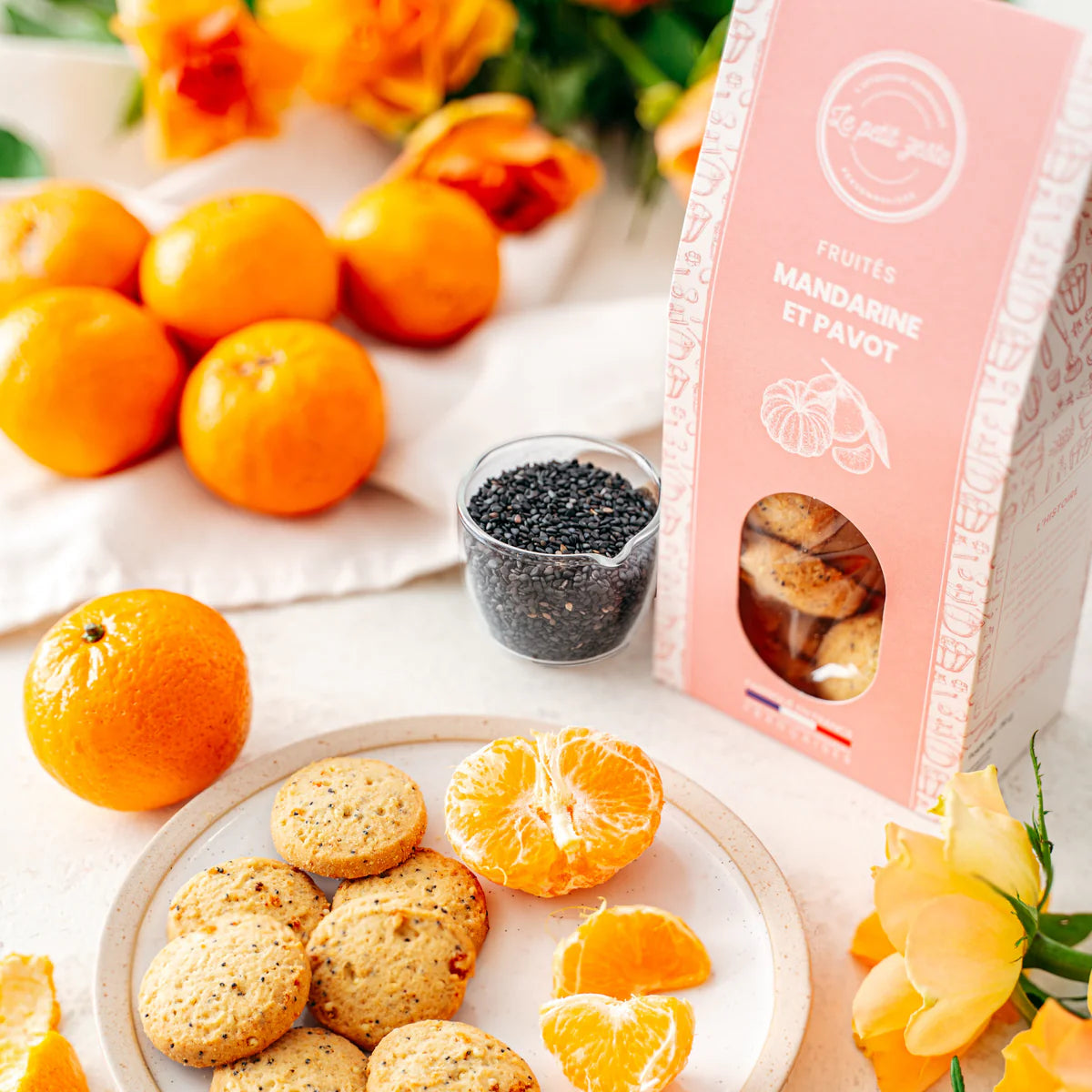 Biscuits fruités mandarine & pavot