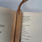 Marque page en cuir doré ou rose doré