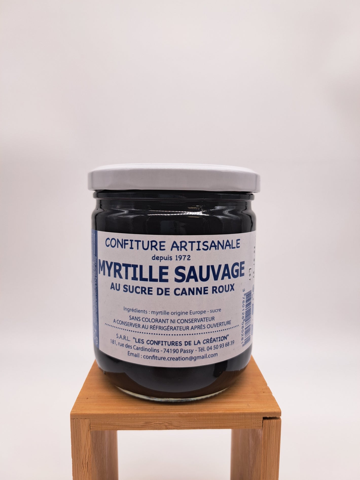 Confiture de myrtille sauvage artisanale de Haute Savoie