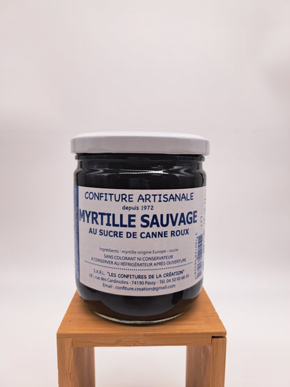 Confiture de myrtille sauvage artisanale de Haute Savoie