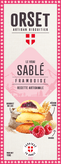Biscuits sablés à la framboise