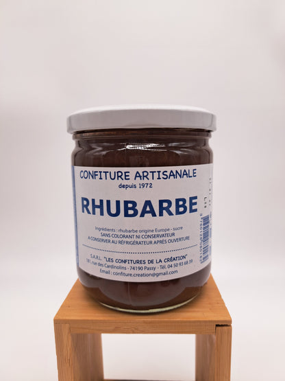 Confiture de rhubarbe artisanale de Haute Savoie