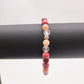 Bracelet en perles 6 mm- tonalité de roses