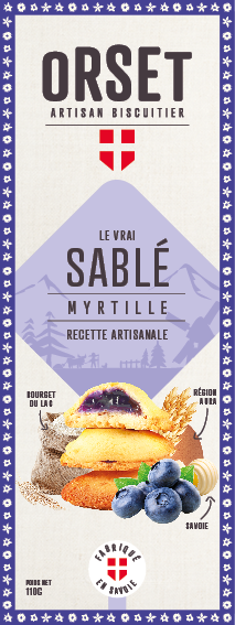 Biscuits sablés à la myrtille