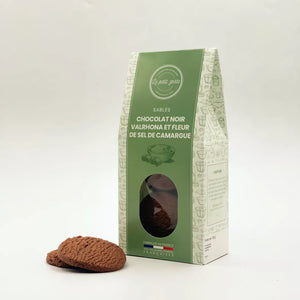 Biscuits sablés au chocolat noir et fleur de sel de Camargue