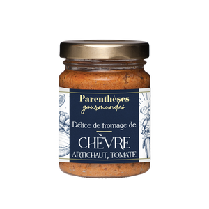 Tartinable délice de fromage de chèvre, artichaut et tomate