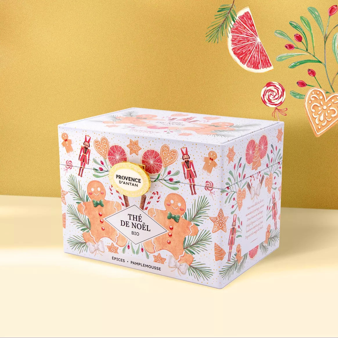 Coffret de thé de Noël aux épices et pamplemousse bio
