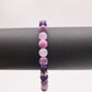 Bracelet en perles 6 mm- tonalité de violets